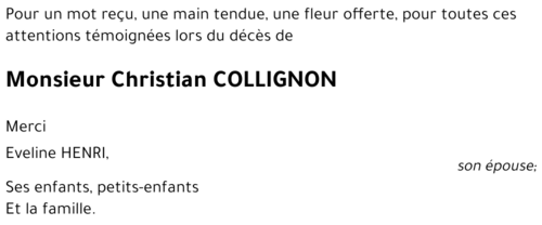 Christian COLLIGNON
