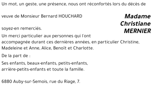 Christiane MERNIER