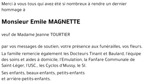 Emile MAGNETTE 