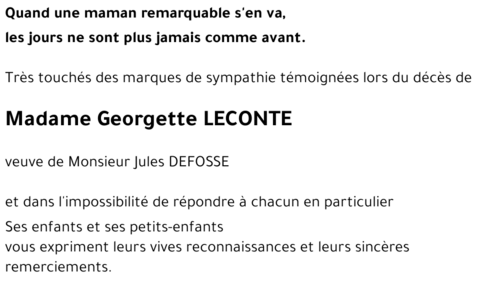 Georgette LECONTE