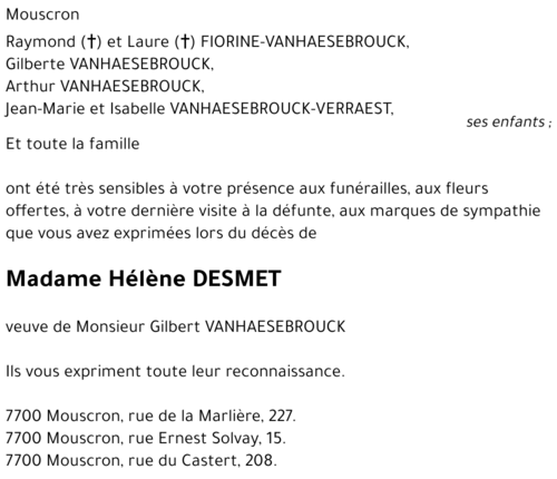 Hélène DESMET