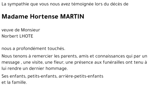 Hortense MARTIN