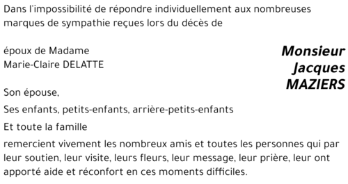 Jacques MAZIERS