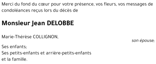 Jean DELOBBE