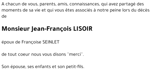 Jean-François LISOIR
