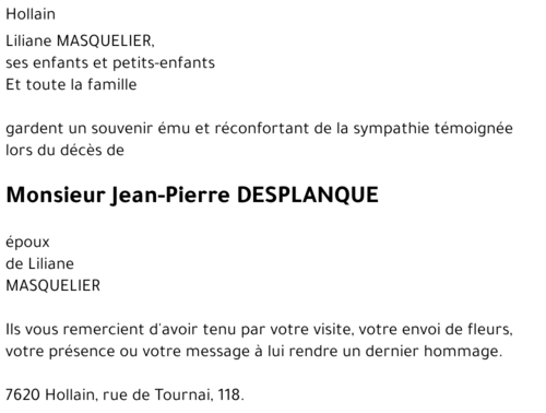 Jean-Pierre DESPLANQUE