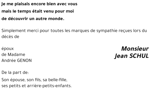 Jean SCHUL