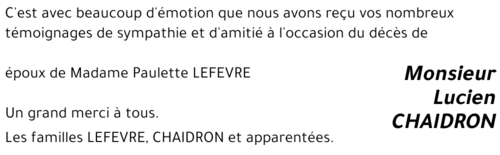 Lucien CHAIDRON