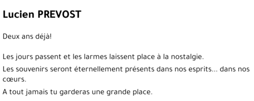 Lucien PREVOST