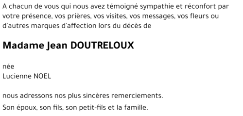 Lucienne DOUTRELOUX