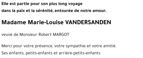 Marie-Louise VANDERSANDEN