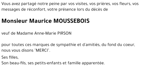 MAURICE MOUSSEBOIS