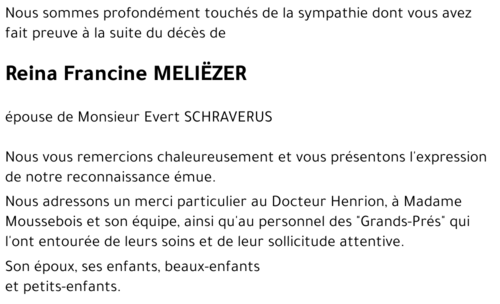 Reina Francine MELIËZER