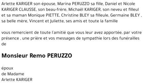 Remo PERUZZO 