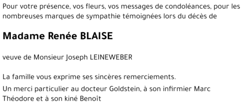 Renée BLAISE