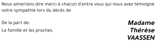 Thérèse VAASSEN