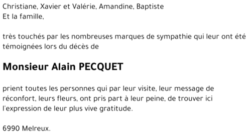 Alain PECQUET