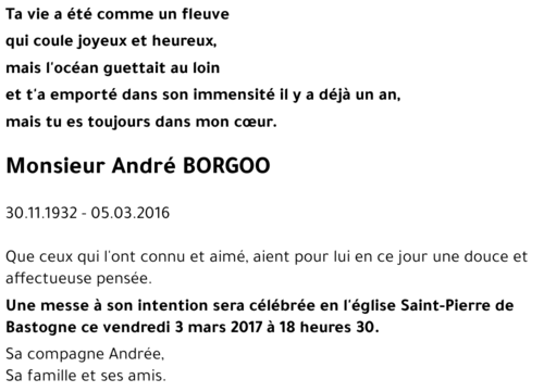 André BORGOO