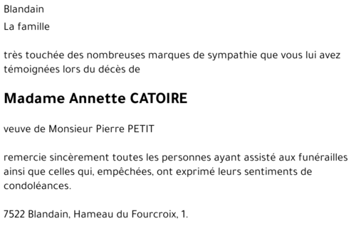 Annette CATOIRE