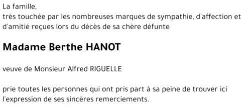 Berthe HANOT