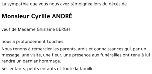 Cyrille ANDRÉ