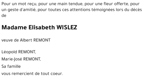 Elisabeth WISLEZ