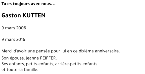 Gaston KUTTEN