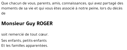 Guy ROGER