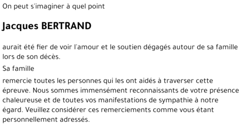 Jacques BERTRAND