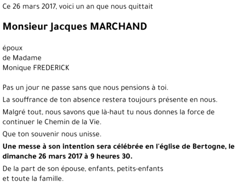 Jacques MARCHAND