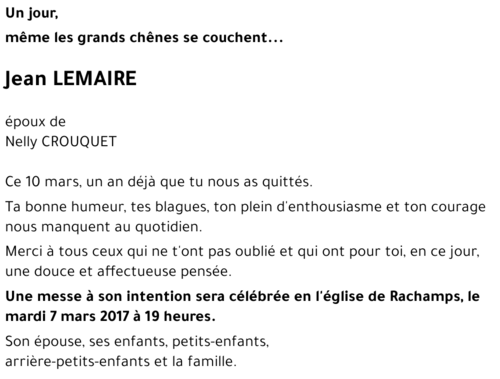 Jean LEMAIRE