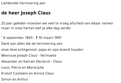 Joseph Claus