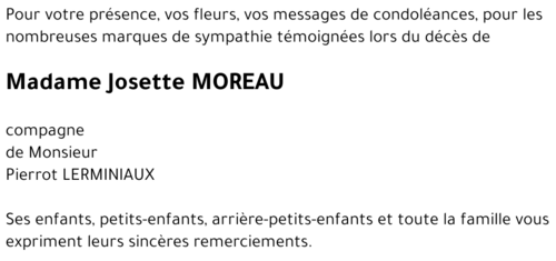 Josette MOREAU