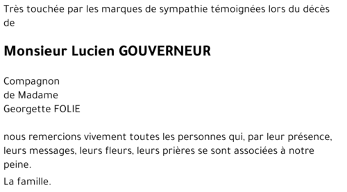 Lucien GOUVERNEUR