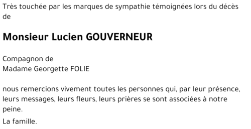 Lucien GOUVERNEUR