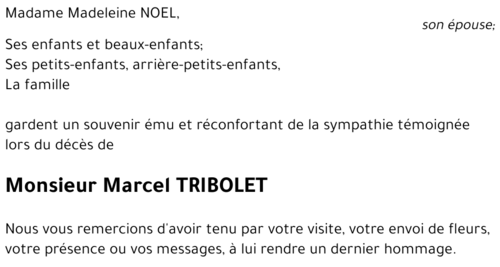 Marcel TRIBOLET