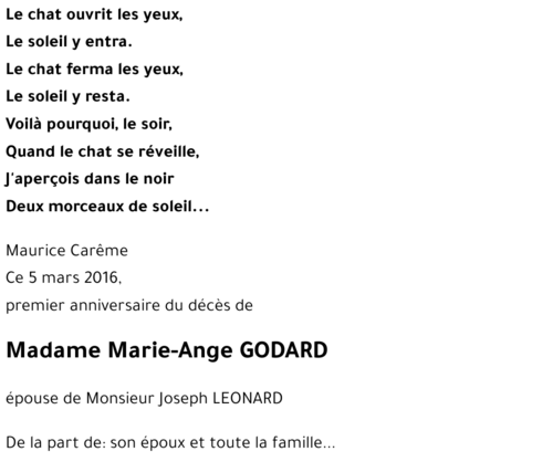 Marie-Ange GODARD