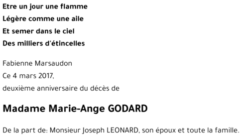 Marie-Ange GODARD