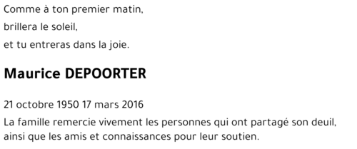 Maurice DEPOORTER