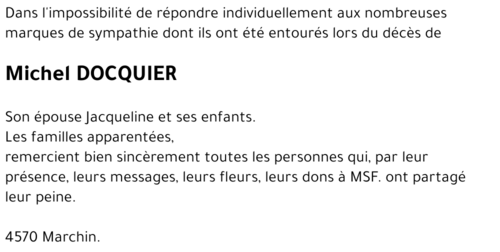 Michel DOCQUIER