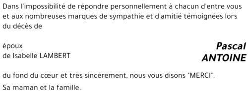 Pascal ANTOINE