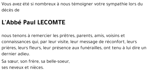 Paul LECOMTE