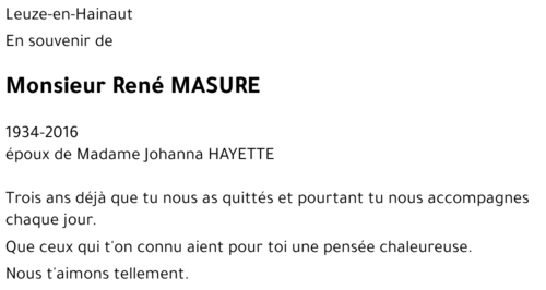René MASURE