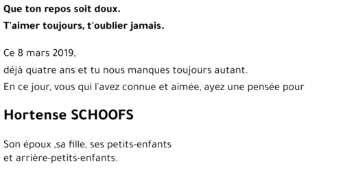 SCHOOFS Hortense