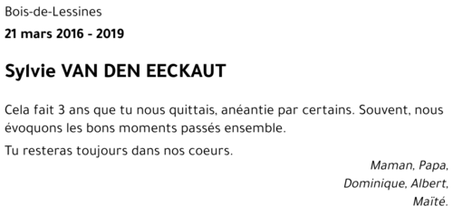 Sylvie VAN DEN EECKAUT