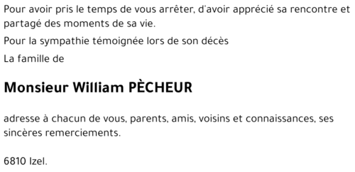 William PÈCHEUR