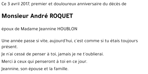 André ROQUET
