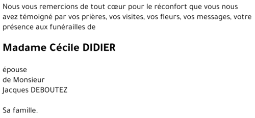 Cécile DIDIER