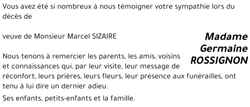 Germaine ROSSIGNON
