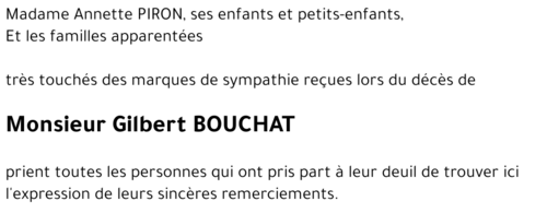 Gilbert BOUCHAT